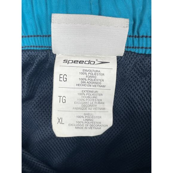 Speedo Mens Size XL Navy Swim Trunks - Picture 4 of 9